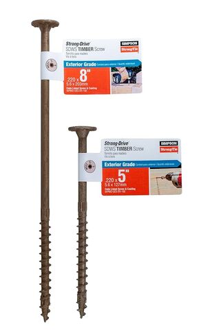 Simpson Strong-Tie SDWS22500DB-RP1 Strong-Drive SDWS Timber Screw (Exterior Grade) — 0.220 in. x 5 in. T40, Tan in Saudi Arabia