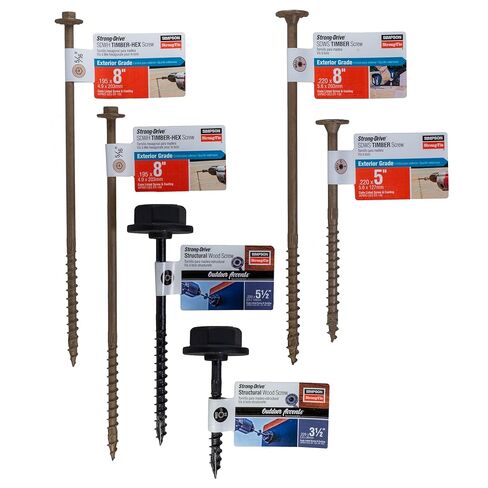 Simpson Strong-Tie SDWS22500DB-RP1 Strong-Drive SDWS Timber Screw (Exterior Grade) — 0.220 in. x 5 in. T40, Tan in Saudi Arabia