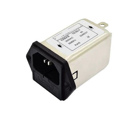 YB180-1A/3A/6A/10A Socket + Single Insurance Power Filter 220V 250V with Socket Single Insurance Tube(YB180-6A) in Saudi Arabia
