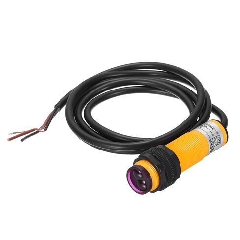 مستشعر كهروضوئي MECCANIXITY، M18 30 سم 6-36VDC مستشعر مفتاح كهروضوئي منتشر، مستشعر PNP بصري قابل للتعديل بدون مفتاح قرب ثلاثي الخطوط للاستخدام الصناعي in Saudi Arabia
