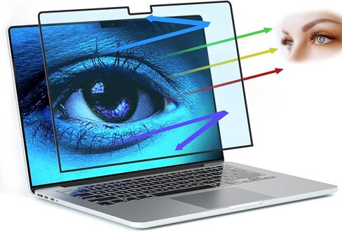 FILMEXT Removable 24 Inch Computer Blue Light Screen Filter for 16:9 Frameless Monitor - Bubble Free High Clarity- Eye Protection Blue Light UV Blocking Protector for Thin Bezel Computer Monitor in Saudi Arabia