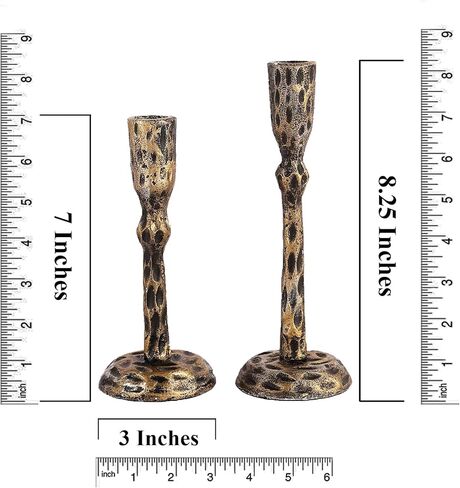 مجموعة حوامل شموع فضية من Rely+ مكونة من 2 قطعة مركزية على شكل دائري لطاولة الطعام وحامل شموع لتزيين المنزل وحامل شموع للمنزل وحفلات الزفاف in Kuwait