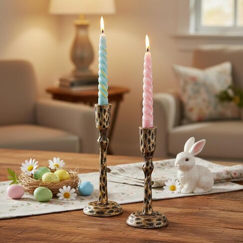 مجموعة حوامل شموع فضية من Rely+ مكونة من 2 قطعة مركزية على شكل دائري لطاولة الطعام وحامل شموع لتزيين المنزل وحامل شموع للمنزل وحفلات الزفاف in Kuwait