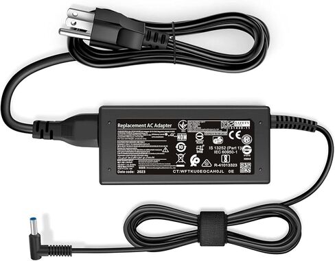 45W Charger 741727-001 متوافق مع HP Bookbor Stream 11 13 14 Pavilion Envy X360 TPN-LA15 TPN-CA14 R-41013153 L25296-001 L25296-002 L25296-003 2133349-109 in Kuwait