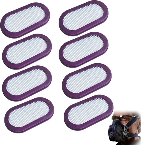 8 عبوات من فلاتر أجهزة التنفس SPR321 P100 البديلة، متوافقة مع جهاز التنفس Elipse Half Mask SPR451 SPR457 SPR449 SPR456 S/M M/L in Kuwait