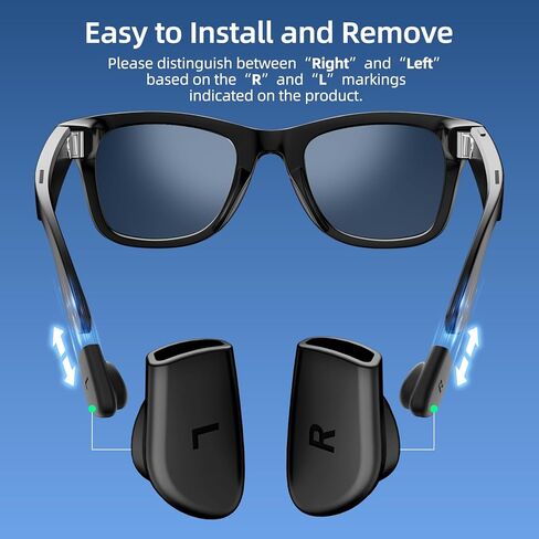 قبضة أذن النظارات متوافقة مع Ray Ban Meta (Gen 1 & 2) Wayfarer/Skyler/Headliner، وسادة أذن من السيليكون المضادة للانزلاق لملحقات مقابض النظارات الذكية Meta AI in Kuwait