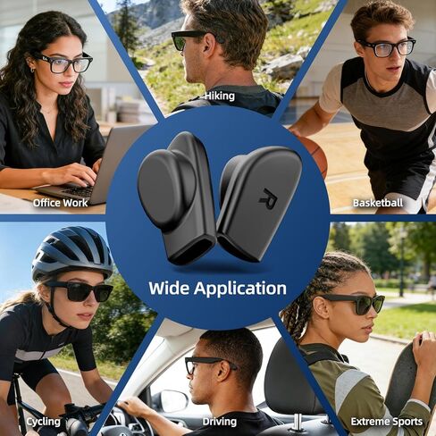 قبضة أذن النظارات متوافقة مع Ray Ban Meta (Gen 1 & 2) Wayfarer/Skyler/Headliner، وسادة أذن من السيليكون المضادة للانزلاق لملحقات مقابض النظارات الذكية Meta AI in Kuwait