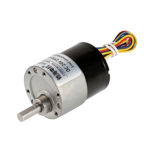 DC12V 24V 37 مللي متر قطر علبة التروس 12 فولت فرش تيار مستمر موتور تروس صامت Bldc موتور تروس مع سائق مدمج (24V585rpm i10) in Kuwait