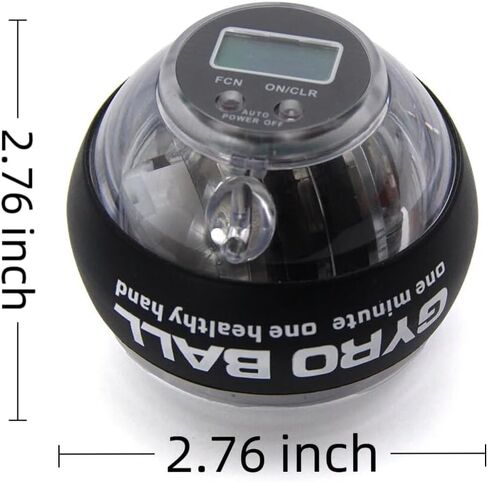 Torque Ball Hand Exerciser - Auto-Start Wrist Power Gyro Ball with LED Lights, Forearm & Grip Strength Trainer in Saudi Arabia