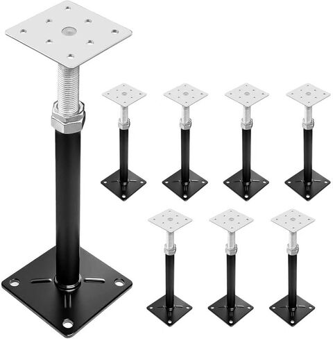 House Floor Jacks for Leveling, Adjustable Jack Post with 11"-16" Height Range, 2-3Ton Load Capacity Heavy-Duty Floor Jacks & RV Step Stabilizer (8 Pack) in Kuwait