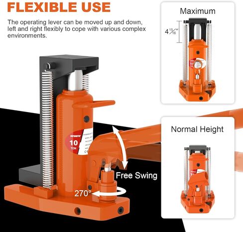 YATOINTO Toe Jack 5 Ton/10 Ton, Hydraulic Jack, Floor Jack Seal Kit for Construction Landscaping Farm Projects in Saudi Arabia