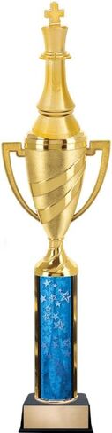 Chess Piece Trophies - 14.8" Chess Tournament Trophy with Gold Cup Great for Chess King Awards Prime in Saudi Arabia