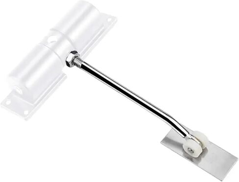 1 Piece Household Door Closer Aluminum Alloy Adjustable Wheel(Black) in Saudi Arabia