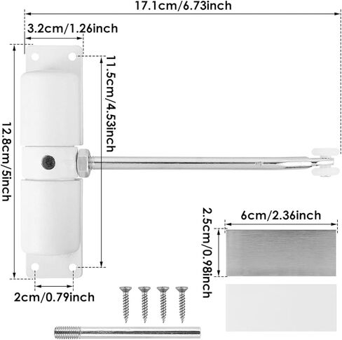 Automatic Door Closer Metal Safety Spring Adjustable in Saudi Arabia