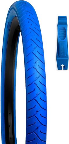 26 x 2.125 Bike Tires + Lever - Custom Color Bike Tire Fits Beach Cruiser, E-Bike & Mountain Bikes, MTB, Non-Foldable, Puncture Resistant in Saudi Arabia
