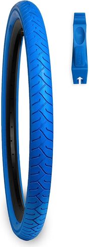 26 x 2.125 Bike Tires + Lever - Custom Color Bike Tire Fits Beach Cruiser, E-Bike & Mountain Bikes, MTB, Non-Foldable, Puncture Resistant in Saudi Arabia
