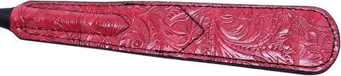 Red Riding Crop,Leather Horsewhip 16.1 Inch with Double-Sided Head for Equestrian Horse Training for Stage Performance Racing Cosplay in Saudi Arabia