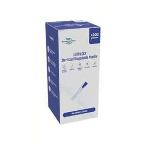 إبرة Luer Lock للاستعمال مرة واحدة، مختومة بشكل فردي، صحية ومغلفة بالبثور (200 قطعة) (30 جرام 38 مم (1.5 بوصة)) in Kuwait