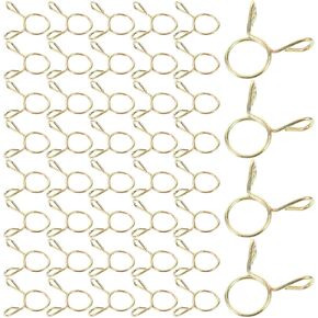 MAGICLULU 100pcs 9mm Spring Steel Hose Clamps, Zinc Plated Hose Fastener Clips for Water Pipes and Fuel Lines, Industrial Plumbing and Automotive Tube Clamp Kit in Kuwait