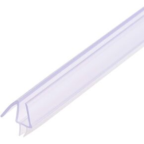 uxcell Frameless Glass Shower Door Sweep - Door Bottom Side Seal Strip with 1/4-Inch Drip Rail - 1/4-Inch Glass x 27.56-Inch Length in Kuwait