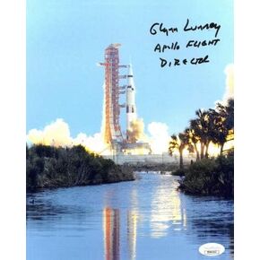 Athlon Sports CTBL-023723 8 x 10 in. Glynn Lunney Signed Color Photo, Apollo Flight Director - JSA Hologram No. DD64263 in Kuwait