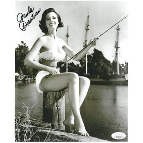 Athlon Sports CTBL-023057 8 x 10 in. Paula Prentiss Signed Where the Boys are Vintage Black & White Photo, JSA Hologram - Fishing in Kuwait
