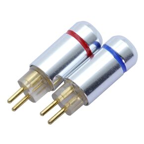 10Pcs/lot 2 PIN Earphone MMCX Male Plug Jack Wire Connector Fit for 4MM Audio Cable MMCX Upgrade PIN Plug Soldering Connector(Silver Crystal) in Kuwait