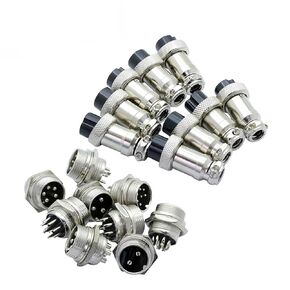 10Pcs/lot GX16 Aviation Plug Jack Male/Female 2 3 4 5 6 7 8 9 10Pin 16mm L70-78 Circular Socket Panel XLR Wire Connector(Female Insert,2Pin) in Kuwait