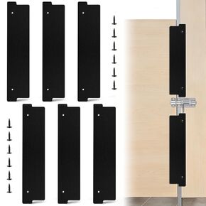 6 قطع من شريط الخصوصية لكشك الحمام، 17.3 سم × 3.8 سم، غطاء فجوة خصوصية الحمام، أقسام الحمام السوداء، حشو فجوات الكشك للحمام العام in Kuwait