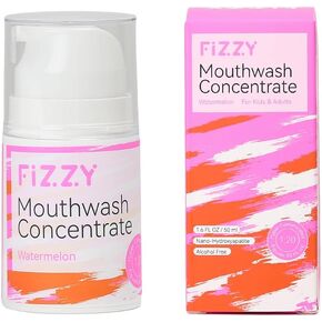 غسول الفم الغازي المركز | إعادة تمعدن إصلاح المينا، نانو هيدروكسيباتيت | حجم سفر مركز 20X | خالٍ من الفلورايد والكحول والصبغة | إكسيليتول، جفاف الفم | غير النعناع | الاطفال والكبار | بطيخ in Kuwait