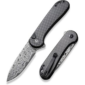 civivi Elementum II سكين جيب قابل للطي، 2.96 بوصة Nitro-V شفرة فولاذية G10 مقبض سكينة مع مشبك جيب للحمل العميق للتخييم والمشي لمسافات طويلة والصيد C18062P-1 in Kuwait