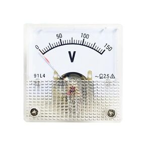 91L4 Voltage Meter Square Pointer Type DC Voltmeter 0-250V Analog Volt Needle Panel Gauge 1Pcs(0-250V) in Saudi Arabia