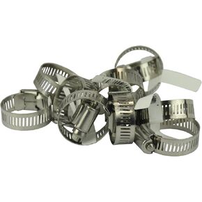 Pro Tie 33004 SAE مقاس 12 نطاق 11/16 بوصة - 1-1/4 بوصة واجب عادي جميع مشبك خرطوم الفولاذ المقاوم للصدأ، 10 عبوات in Kuwait