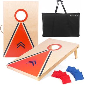 مجموعة ألعاب Cornhole Board، مقاس 3 أقدام × 2 قدم، مجموعة ألعاب ثقب الذرة للبالغين مع مجموعة من 8 أكياس رمي ثقب الذرة وحقيبة حمل in Kuwait