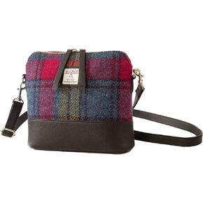 Harris Tweed Women’s Square Shoulder Country Green Designed Bag – Handwoven Wool from Scotland in Saudi Arabia