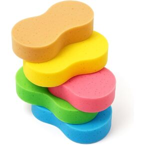 5 عبوات من إسفنجات غسيل السيارات الكبيرة غير القابلة للخدش للسيارات والشاحنات والمركبات الترفيهية والقوارب لتنظيف الرغوة السميكة للمطبخ والحمام والمنزل (كبير) in Kuwait