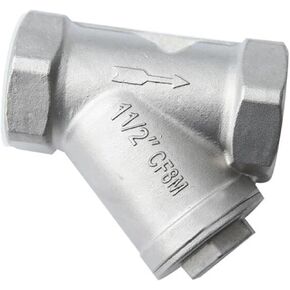 100 شبكة Y مصفاة 1/2 بوصة - 2 بوصة BSP أنثى خيط 304 الفولاذ المقاوم للصدأ 800PSI مرشح SS304 SS201 صمام ملولب (1/2 بوصة، SS304) in Kuwait