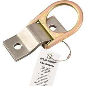 حلقة على شكل حرف D مكونة من فتحتين قابلة لإعادة الاستخدام للحماية من السقوط، مرساة خرسانية من الفولاذ المقاوم للصدأ ومطلية بالزنك | القبض على السقوط | تحديد المواقع | مرساة خرسانية | متوافق مع ANSI&OSHA in Kuwait