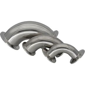 3/4"- 4" (19-102mm) 90 Degree Elbow Stainless Steel 1.5 Tri Clamp Connector Pipe Fitting(38mm x Ferrule 50.5) in Kuwait