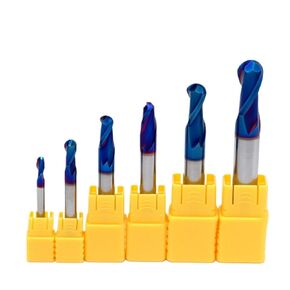 R0.5mm-R6mm 2 Flutes Ball Nose End Mills (0.5/0.75/1/1.5/2/2.5/3/3.5/4/5/6mm) 1Pcs(R0.5x50L) in Saudi Arabia
