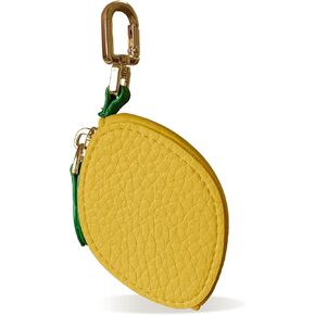 سحر محفظة النقود المعدنية على شكل تفاحة، سحر حقيبة الفاكهة الجلدية لحقيبة الظهر، ملحقات محفظة سلسلة مفاتيح لطيفة مع سحاب، هدايا محفظة صغيرة بسحاب للنساء 2025 in Kuwait