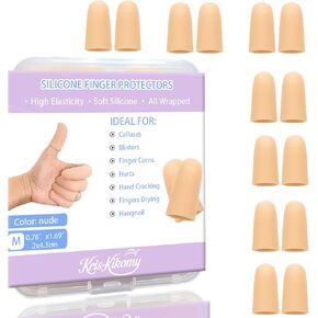 واقيات جل للأصابع، أغطية أصابع السيليكون، أغطية الضمادات لحماية إبهام الأصابع، مثالية للزناد، والتهاب المفاصل، والتشقق، والبثور، والكالس، والأظافر وتخفيف الألم in Kuwait