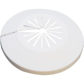 Flange Pipe Cover Decoration, 0.59 to 1.77 in (15-45mm) PP Plastic Escutcheon Collar Water Pipe Drain Line Cover, Plumbing Cover Plates for Wall Tube Decor, White, 1 Piece in Kuwait