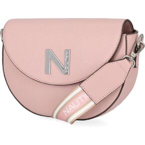 حقيبة كتف نسائية من Nautica Delray Flap Crossbody، جيب مغناطيسي للإغلاق، حقيبة يد صغيرة للسفر، حزام قابل للتعديل in Saudi Arabia