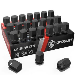Sposuit M14x1.5 Lug Nuts - Replacement for 1999-2024 Chevy Silverado 1500, 2009-2024 Traverse, 2015-2024 Colorado, 2001-2024 Tahoe - OEM Factory Style Closed End Chrome Lug Nut#611-330 9598179(24 Pcs) in Saudi Arabia