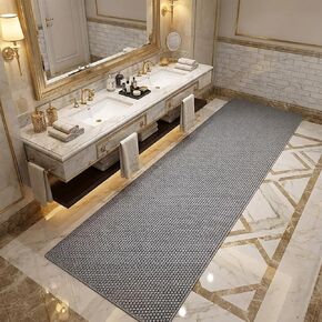 LITA الصرف عدم الانزلاق الحصير الأرضيات حمام سباحة حمام حصيرة مكافحة التعب PVC حصيرة الثقيلة التجارية المضادة للانزلاق الحصير الكلمة للشرفة في الهواء الطلق المرآب مطعم ساونا سبا (رمادي، 3FTX8FT) in Kuwait