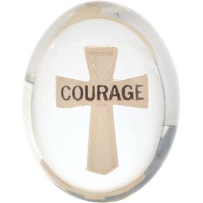 Guardian Angel Worry Stone، رمز جيب بوليريسين شفاف للراحة والشفاء، هدية تعاطف ديني للفجيعة أو تخفيف القلق، 1.5 بوصة in Kuwait