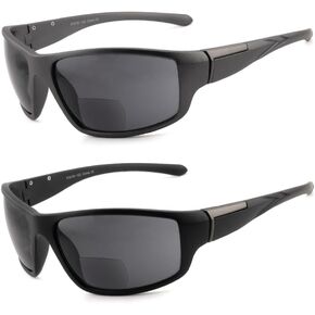 HIYANJN نظارة شمسية للقراءة ثنائية البؤرة للرجال في الهواء الطلق، أزياء رياضية خفيفة الوزن بإطار كامل للحماية من الأشعة فوق البنفسجية in Kuwait