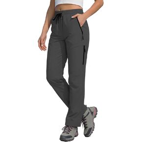 Women's Hiking Pants Water Resistant Quick Dry Lightweight Casual Cargo Pants Zipper Pockets Joggers Golf Travel HH2538 in Saudi Arabia