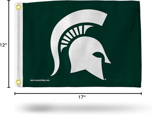 Michigan State Spartans 12" x 18" Boat Flag - Golf Cart Flag in Saudi Arabia